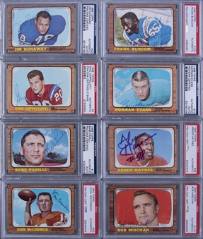 1966 Topps Football Signed Cards PSA/DNA-Graded Collection (13 Different)